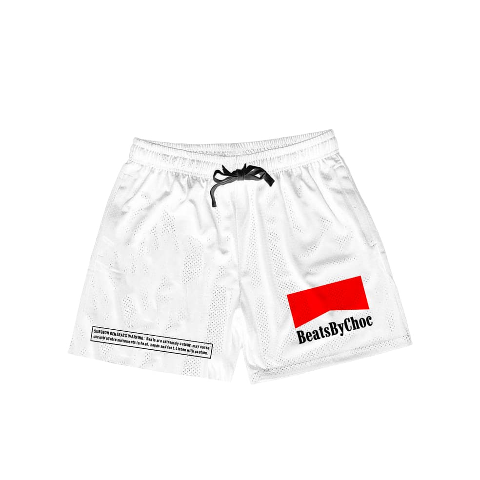 Athletic Shorts · White Red Marl